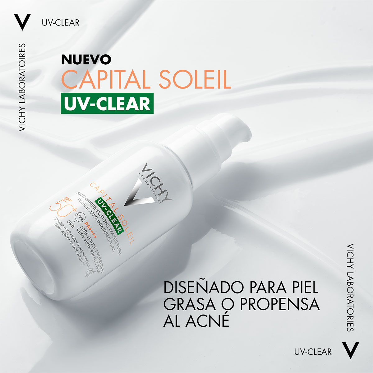 Vichy Protector Solar Anti Imperfecciones Uv Clear Fps 50+ image number null