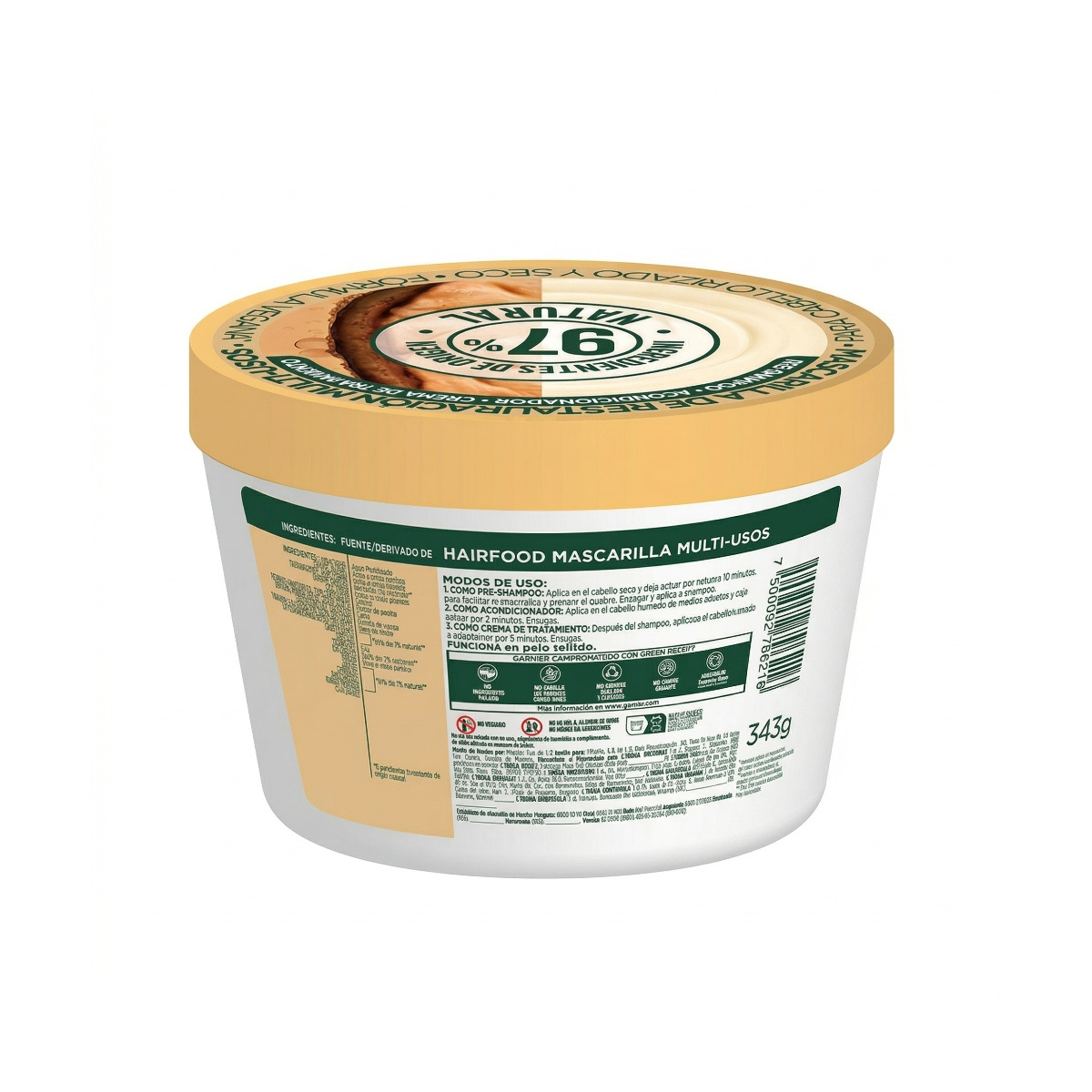 Fructis Mascarilla Hair Food Cacao 350 Ml image number null