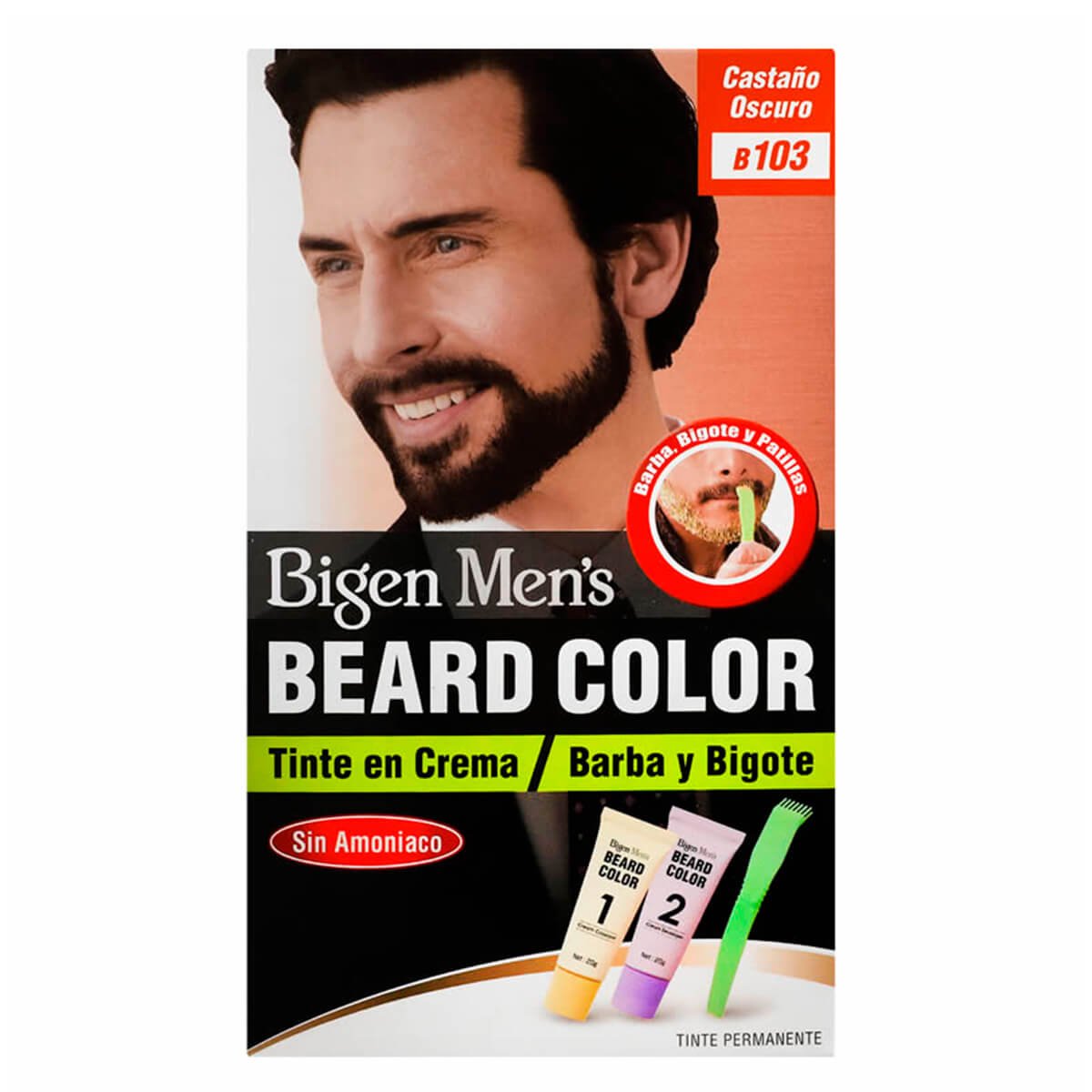 Bigen Coloraci&oacute;n Para Barba Y Bigote Casta&ntilde;o Oscuro image number null