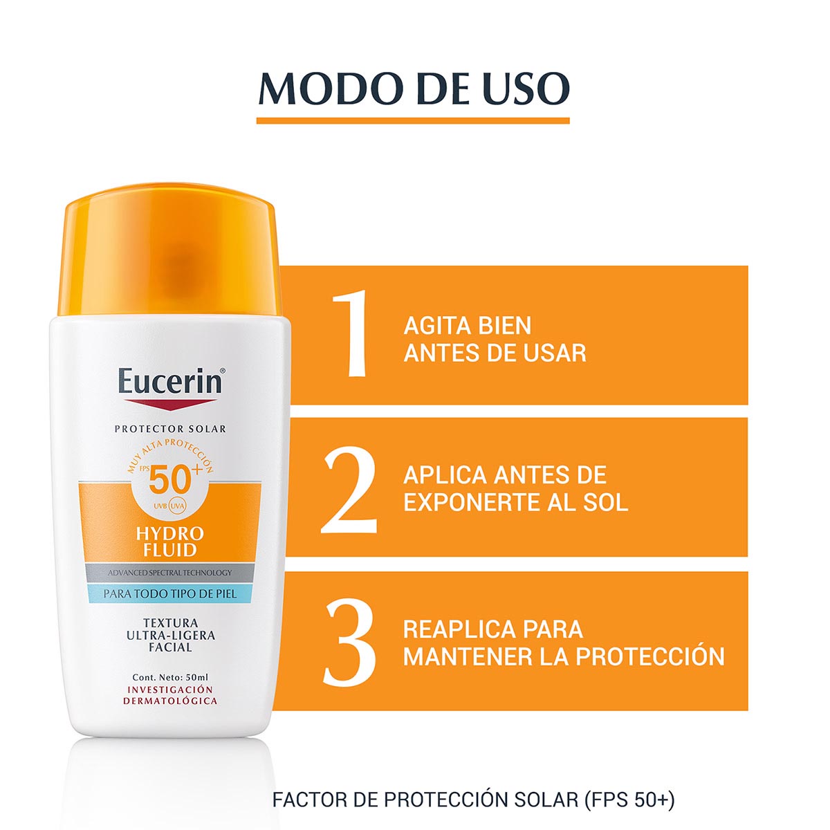 Eucerin Sun Hydro Fluid Ultra Light Fps 50+ 50Ml image number null