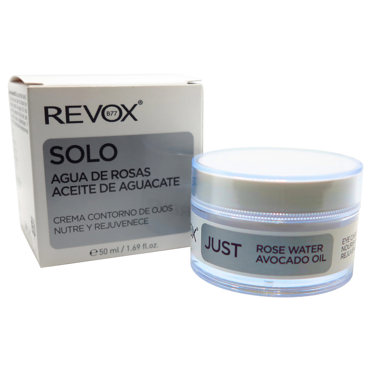 Revox B77 Just Agua De Rosas Aceite De Aguacate Crema Contorno De Ojos Nutre Y Rejuvenece 50 Ml image number null