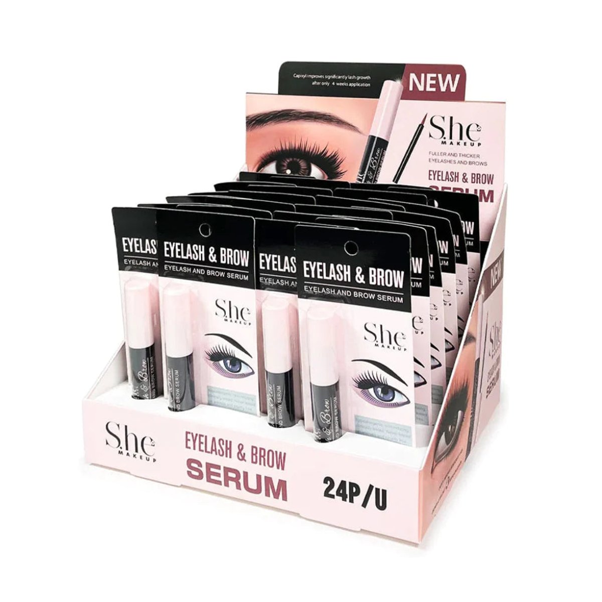 S.he Makeup S&eacute;rum Pesta&ntilde;as Y Cejas 8ml Resistente Al Agua image number null