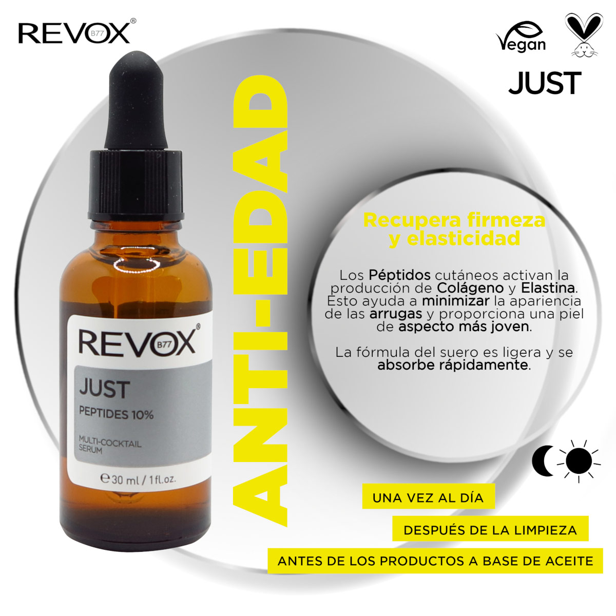 Revox B77 Just P&eacute;ptidos 10% Suero Multi Coctel 30 Ml image number null