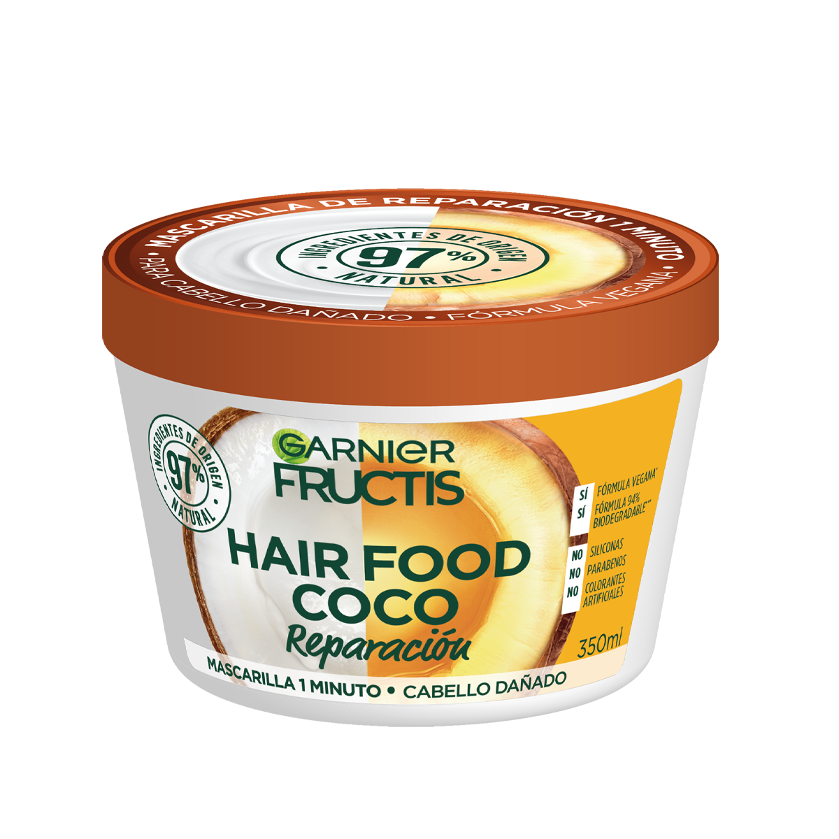 Fructis Mascarilla Capilar Food Coco 350 Ml image number null