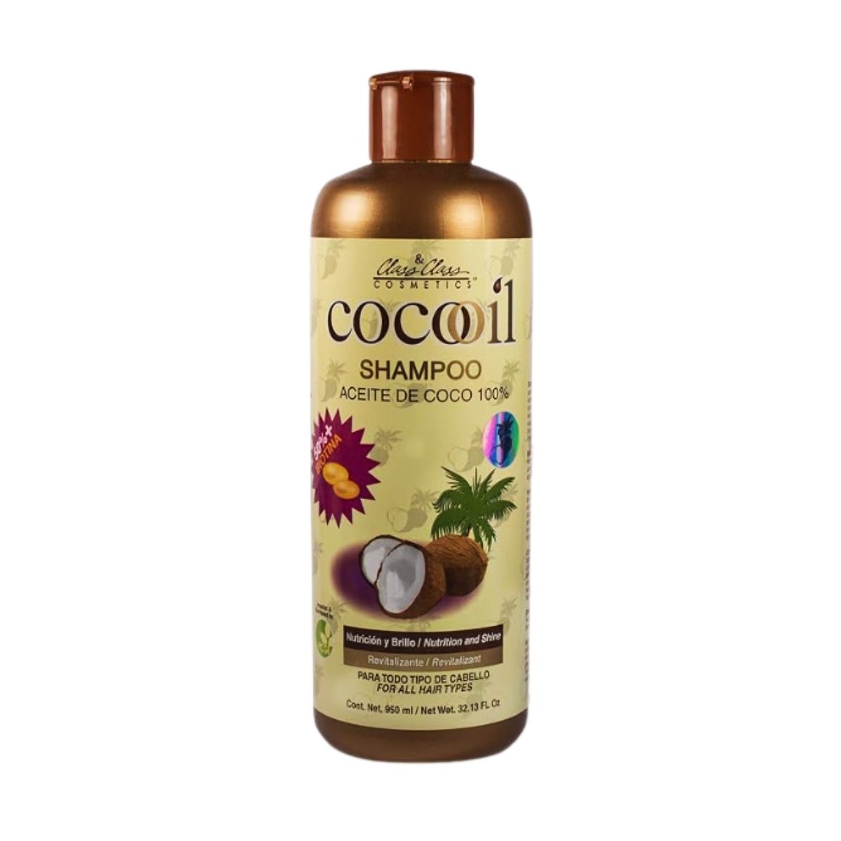 Shampoo Coco Oil con Biotina 950 Ml image number null
