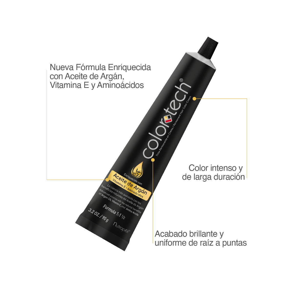 Color Tech Tinte Permanente Rubio Claro Cenizo 8.1 90g image number null