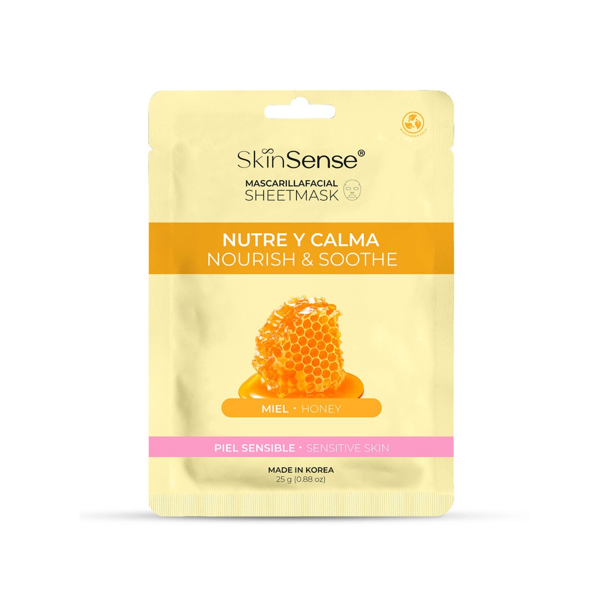 Skin Sense Mascarilla Facial de Tela Miel image number null