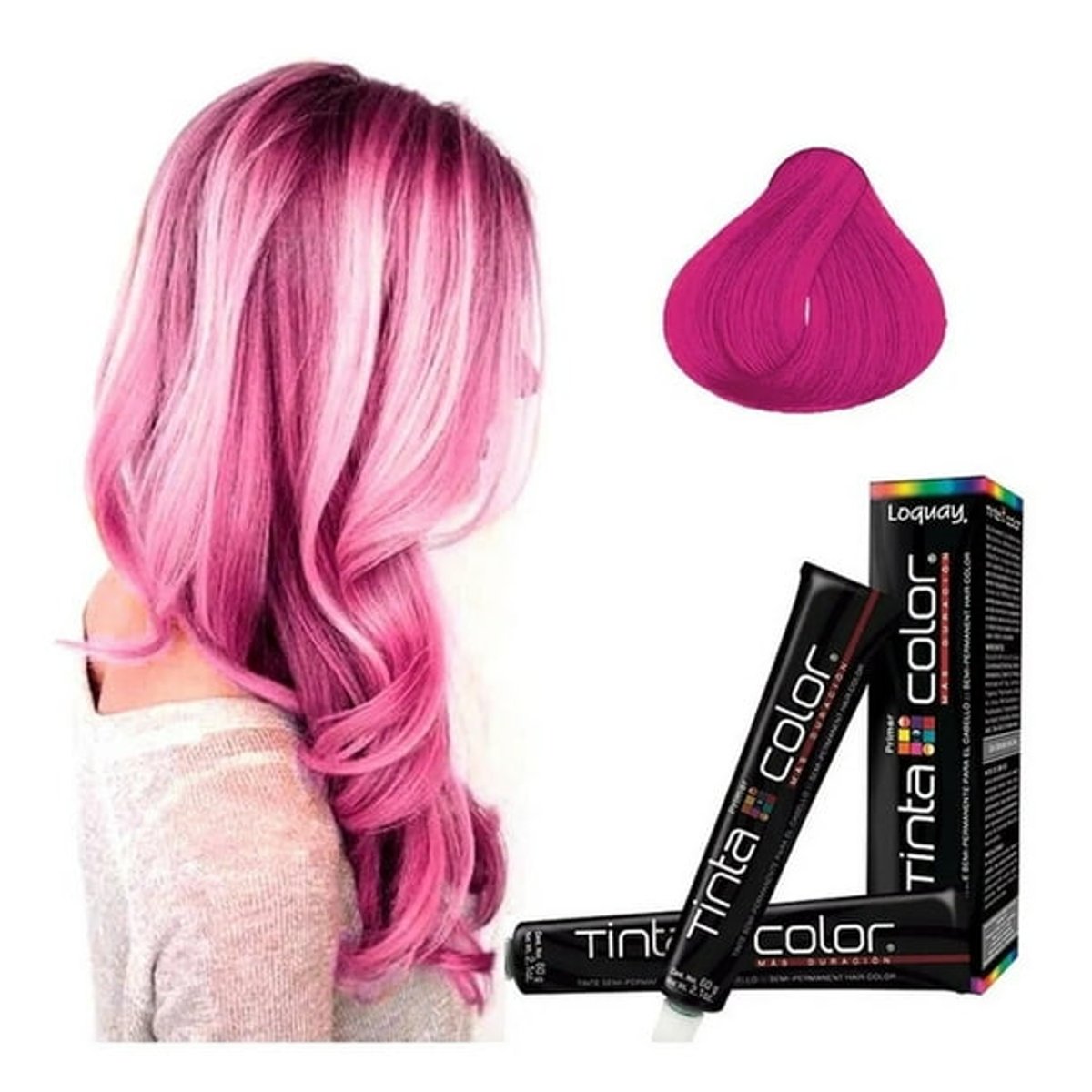 Loquay Tinte Fucsia 2 Tubos 60g Crema Sin Amon&iacute;aco image number null