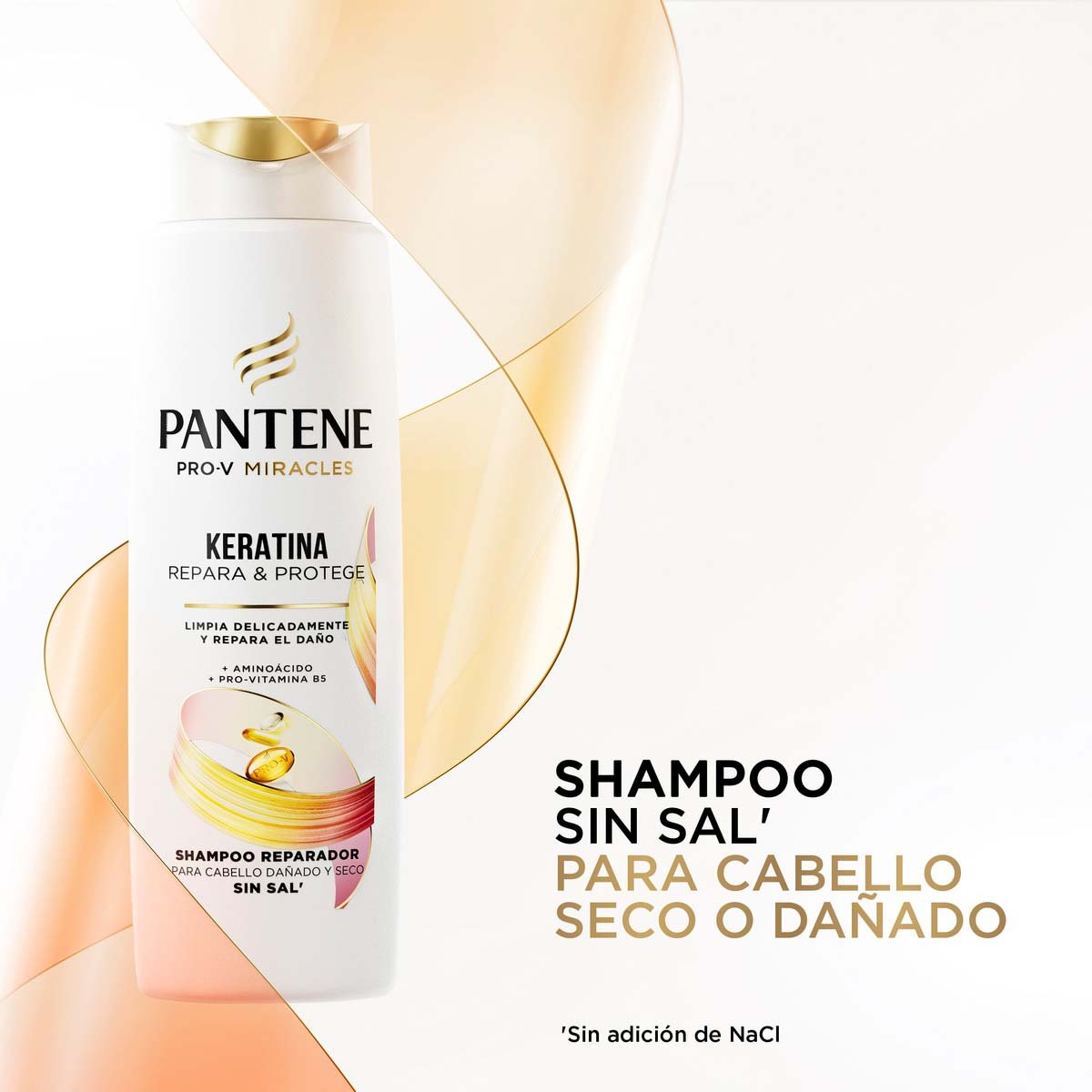 Pantene Pro-v Miracles Keratina Repara Y Protege Shampoo Reparador 300 Ml image number null