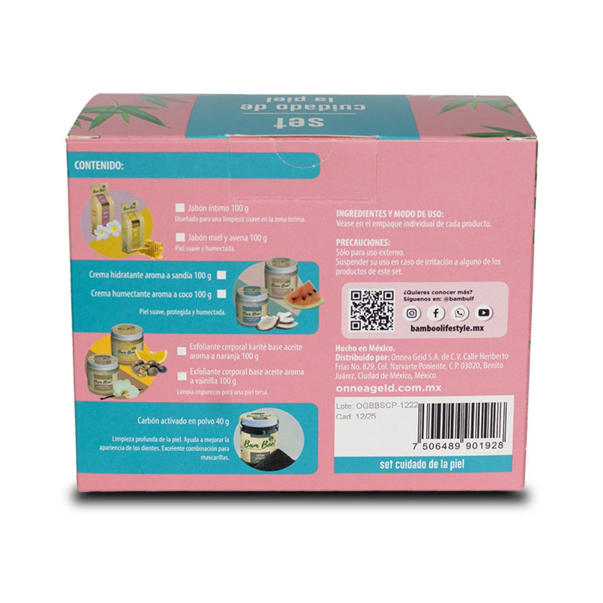 Bam Boo! Lifestyle Set Cuidado De La Piel 4 Pzas image number null