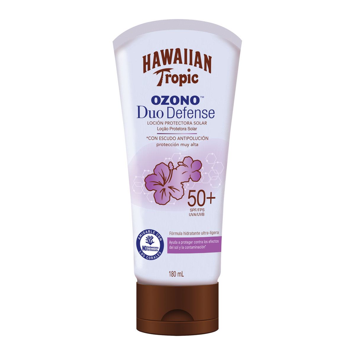 Protector Solar Hawaiian Tropic Ozono Duo Defense Fps 50+ Loci&oacute;n 180 Ml image number null