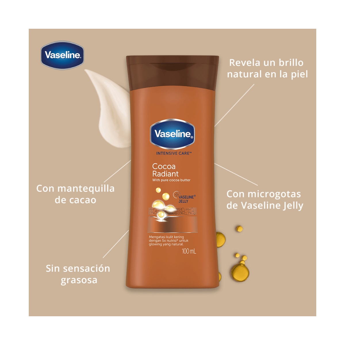 Vaseline Crema Corporal Cocoa Radiant image number null