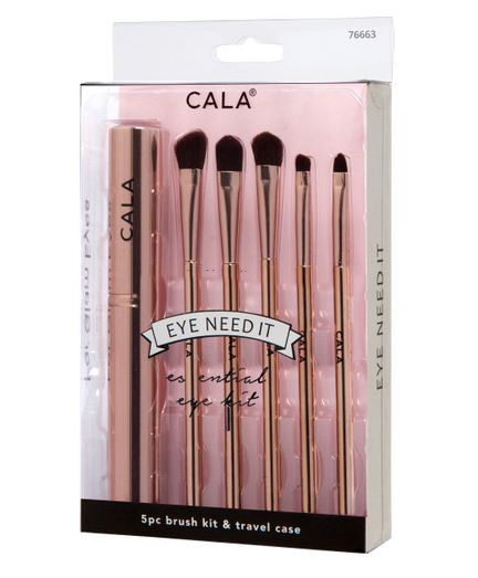 Cala Set Esencial De Brochas Para Ojos 5  Oro Rosado image number null