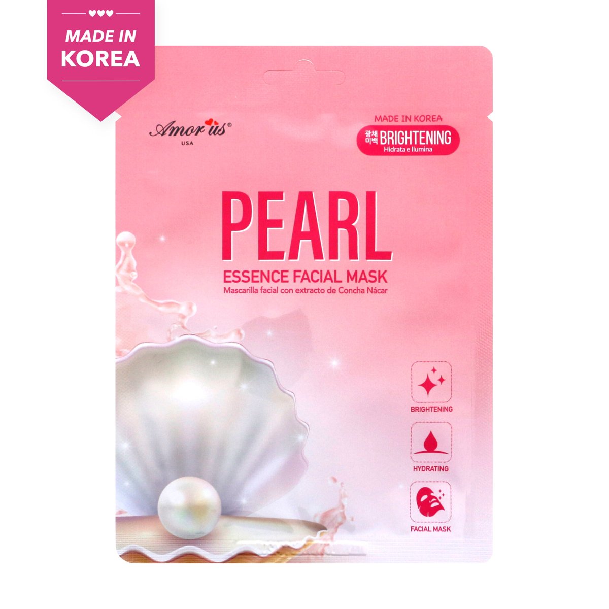 Amorus Mascarilla Facial Pearl Essence Iluminadora 25g image number null