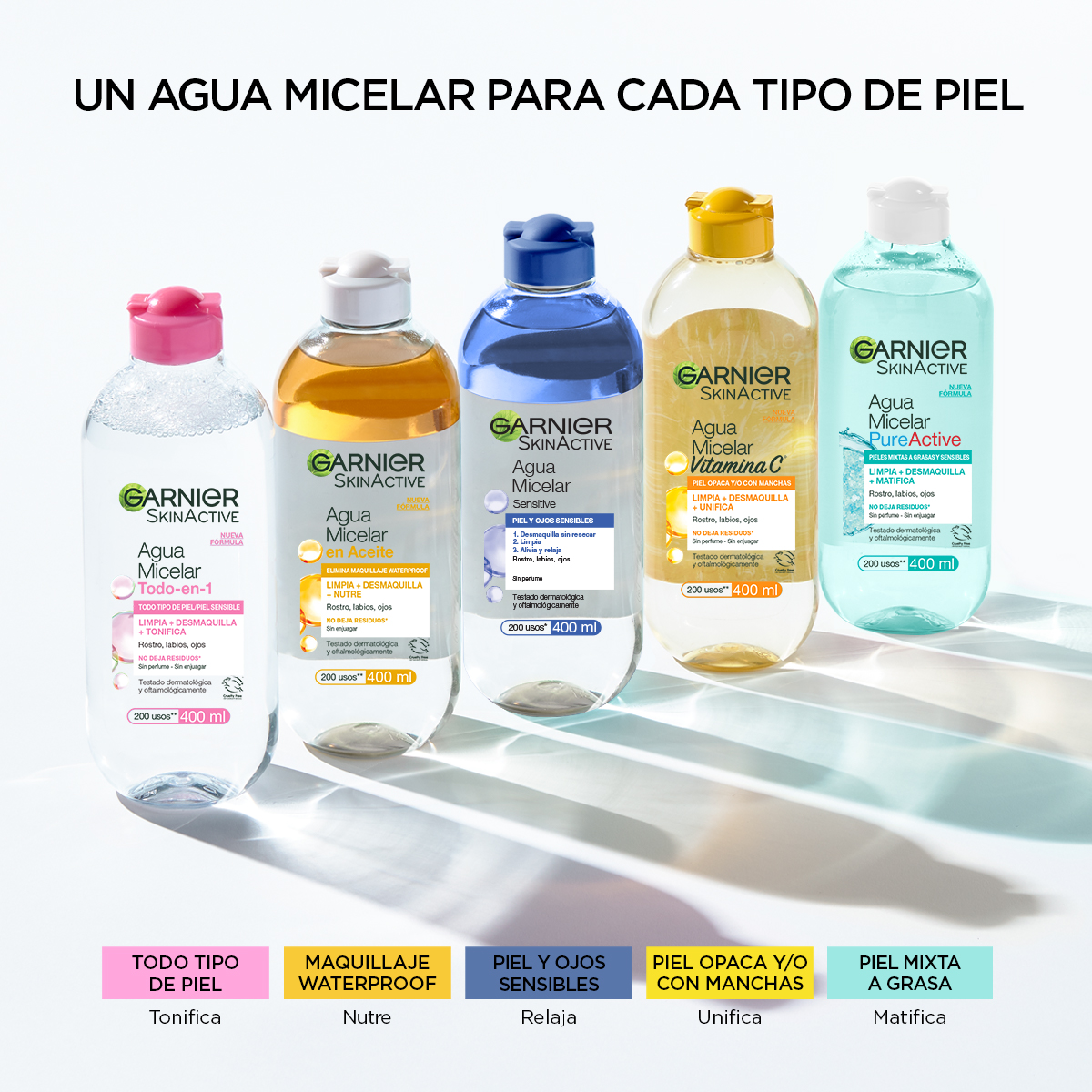 Garnier Skin Active Naturals Face Agua Micelar Desmaquillante Bifasica 100 Ml image number null
