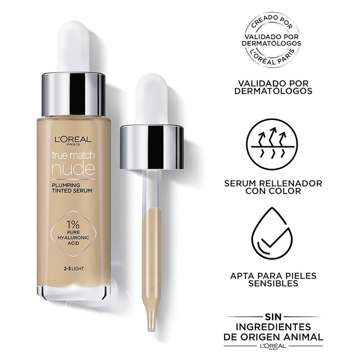 L' Oreal Base De Maquillaje L&iacute;quida Tipo S&eacute;rum True Match 1 2 Rosy Light image number null