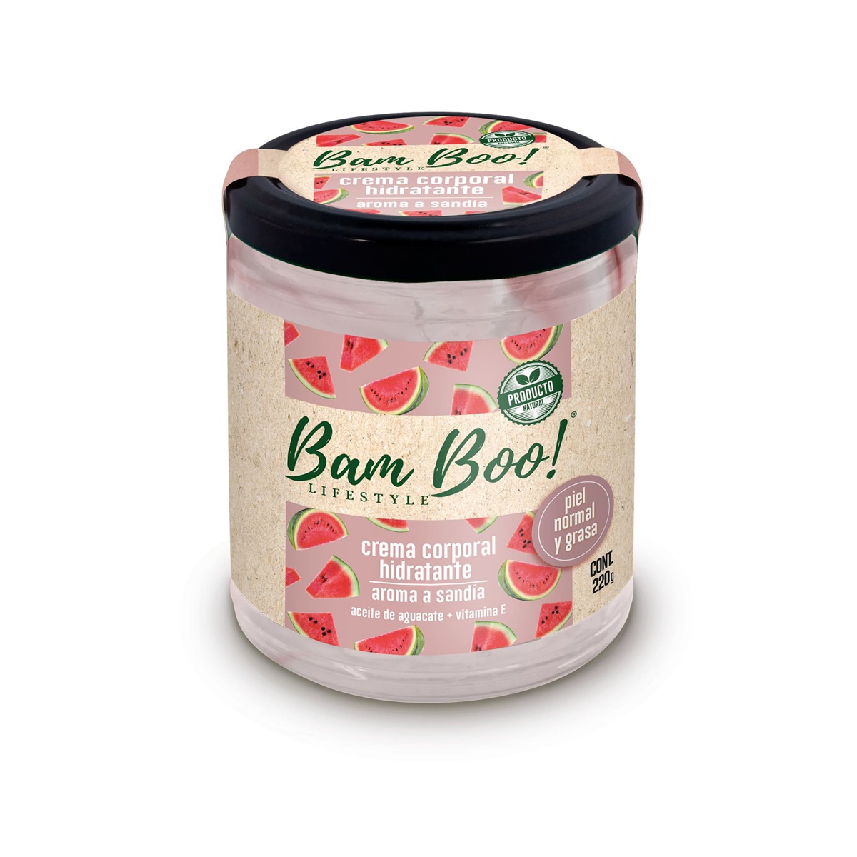 Crema Hidratante Aroma A Sand&iacute;a 220 Gr Bam Boo! Lifestyle image number null