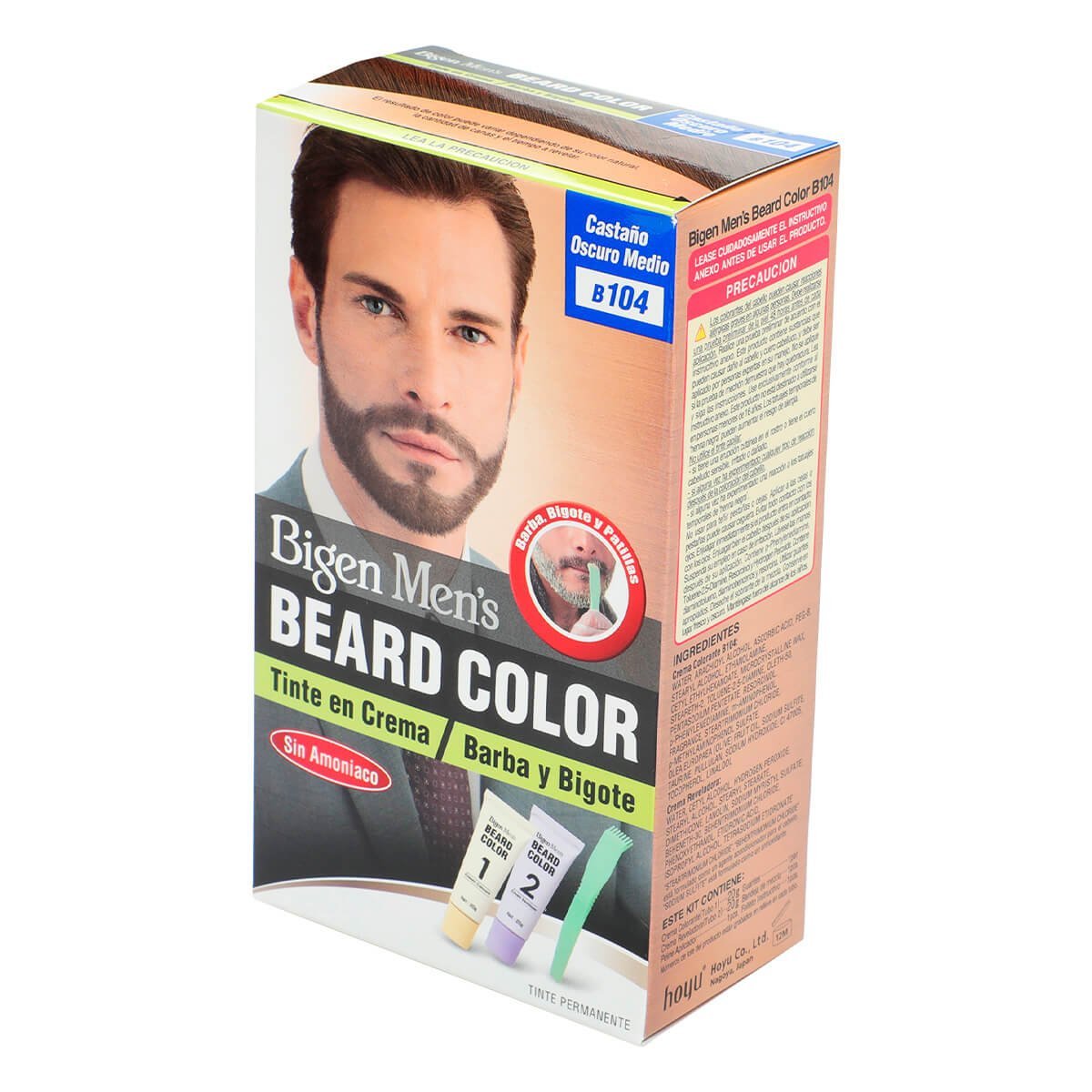 Bigen Coloraci&oacute;n Para Barba Y Bigote Casta&ntilde;o Oscuro Medio Bigen image number null