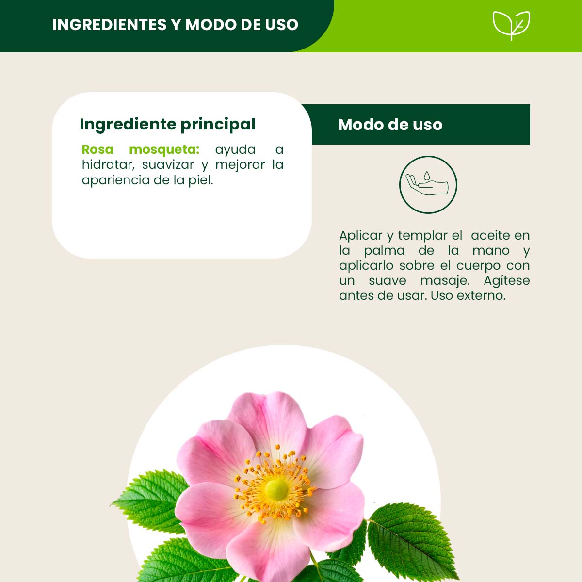 Shanaturals Aceite Corporal De Rosa Mosqueta 60 Ml image number null