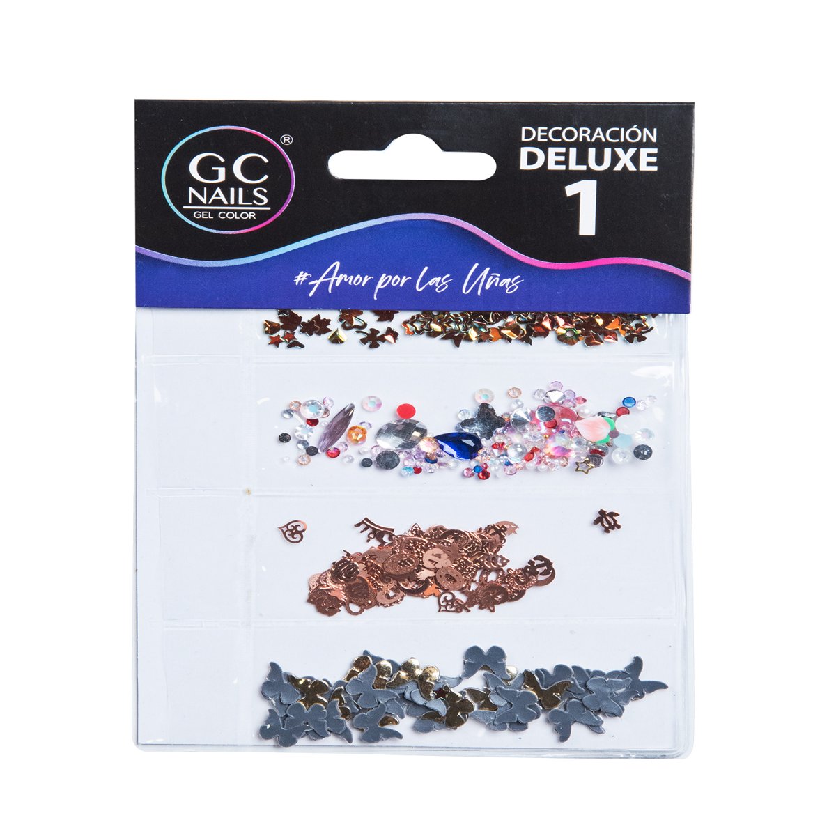 Gc Nails Decoraci&oacute;n Deluxe U&ntilde;as Modelo #1 Set Elegante image number null