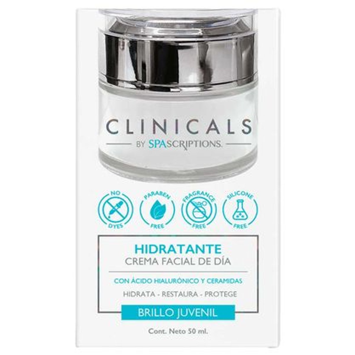 Clinicals Crema Facial Hidratante &Aacute;cido Hialur&oacute;nico 50 Ml image number null