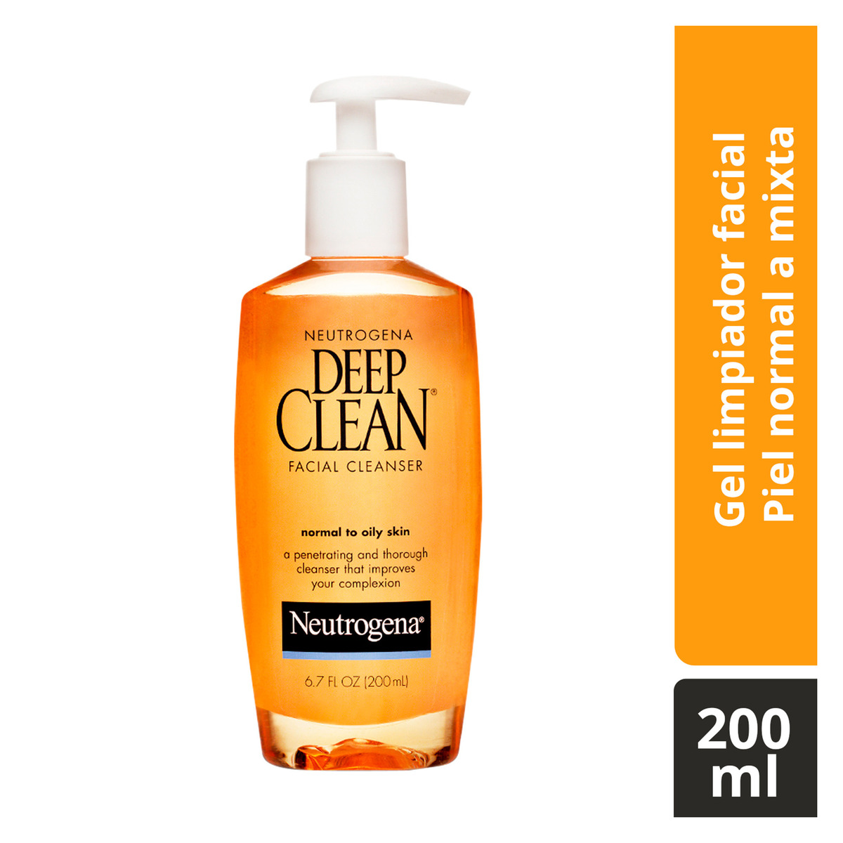 Neutrogena Gel Limpiador Facial Deep Clean 200 Ml image number null