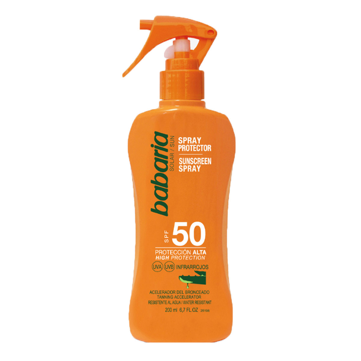 Babaria Spray Protector Solar Aloe Fps 50 200ml image number null