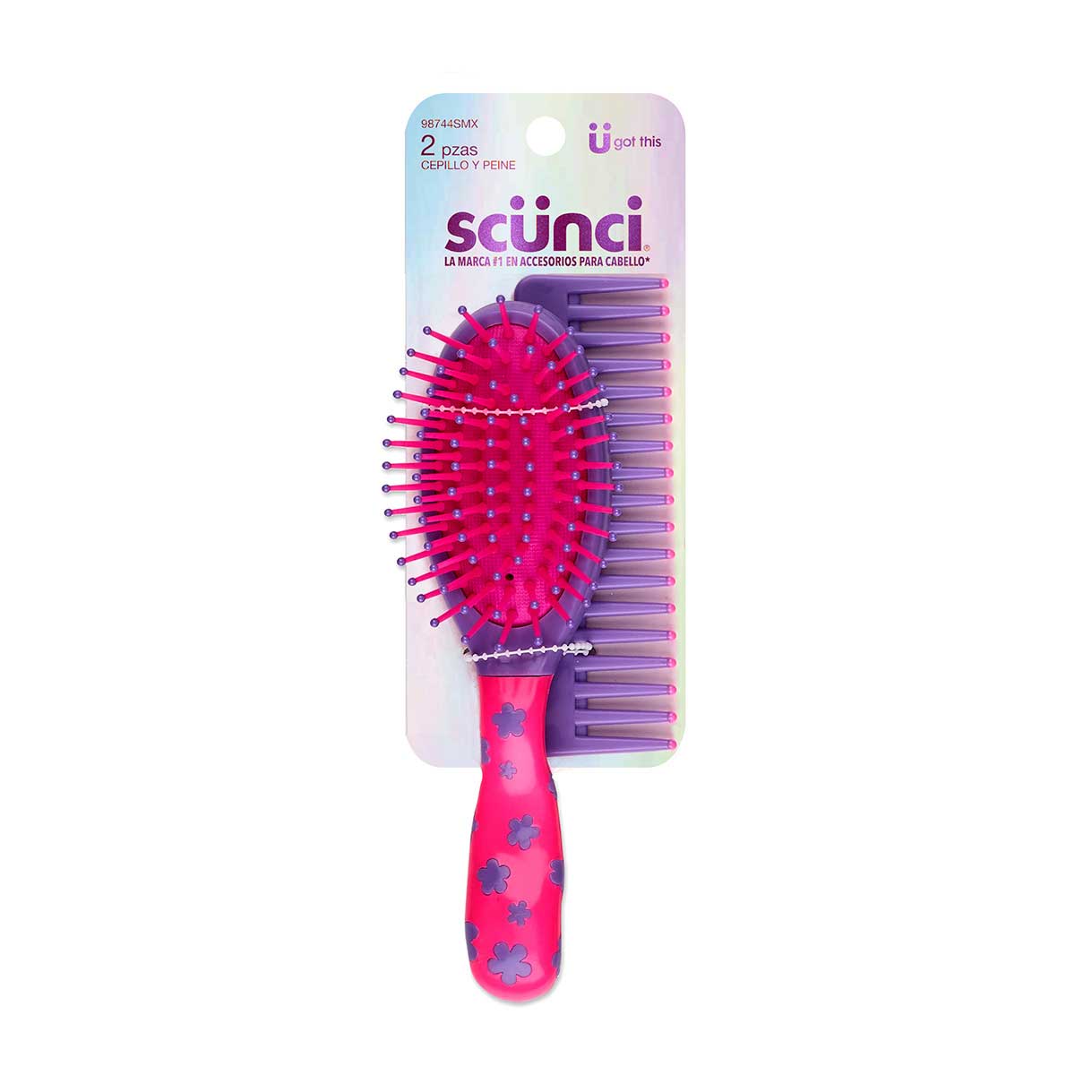 Scunci Cepillo Ovalado Y Peine Para Ni&ntilde;as image number null
