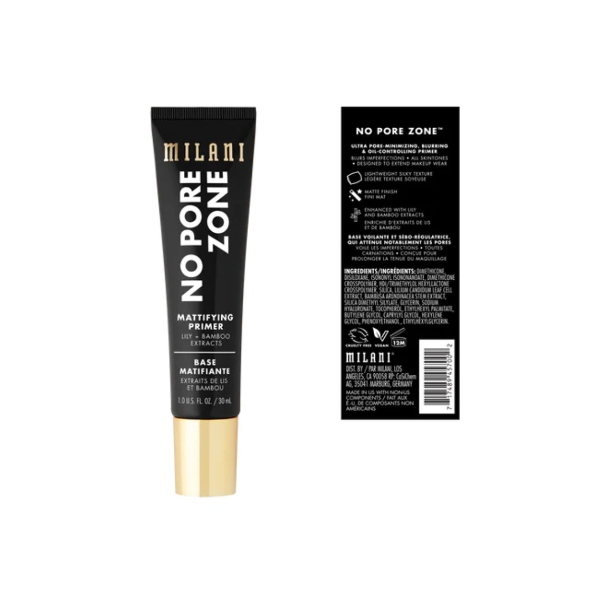 Milani Prebase Facial No Pore Zone 30 Ml Mate Minimiza Poros image number null