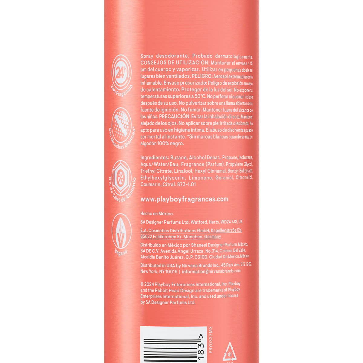 Playboy Desodorante Aerosol Dama Keep It Real 150ml image number null