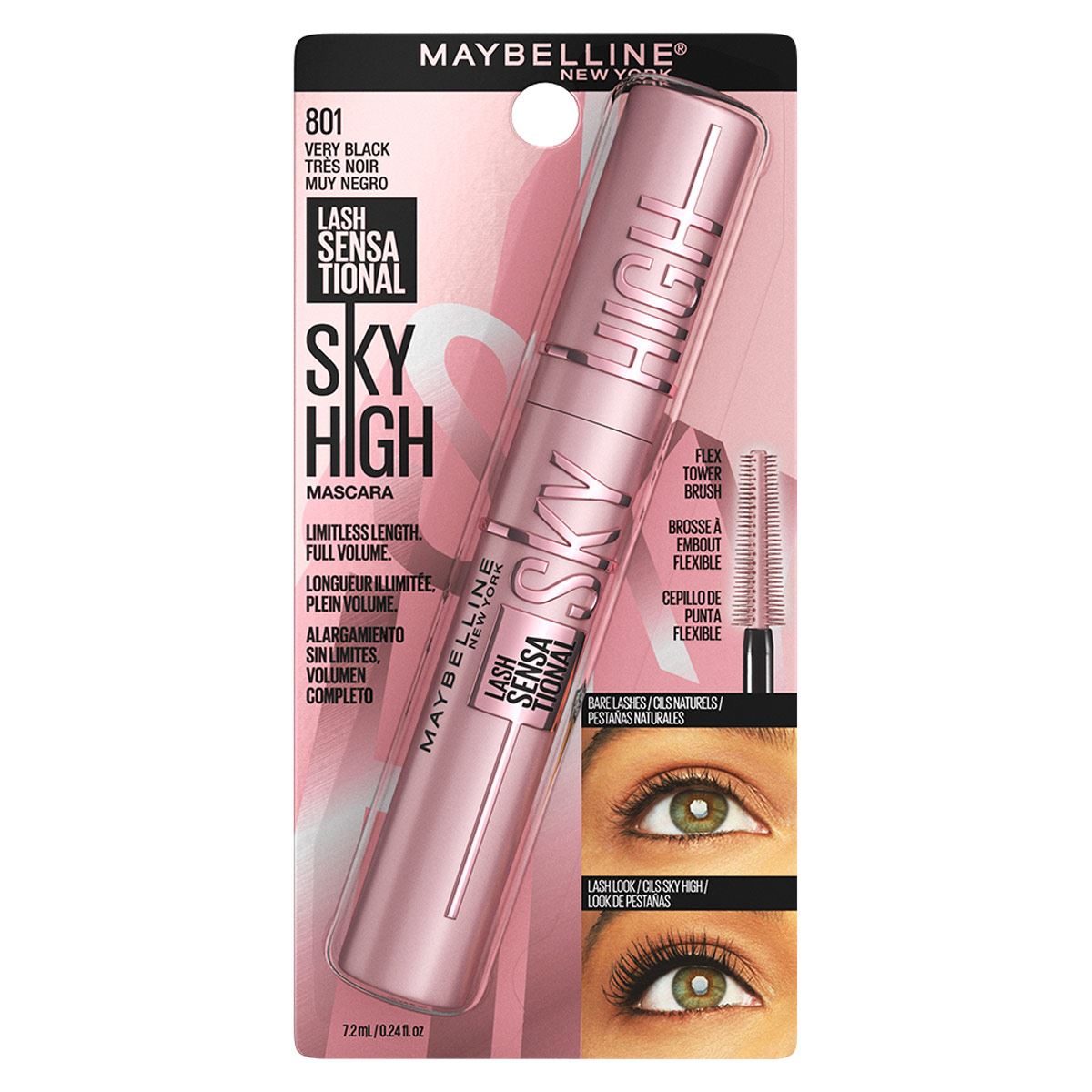 Maybelline M&aacute;scara De Pesta&ntilde;as Lash Sensational Sky High Lavable image number null