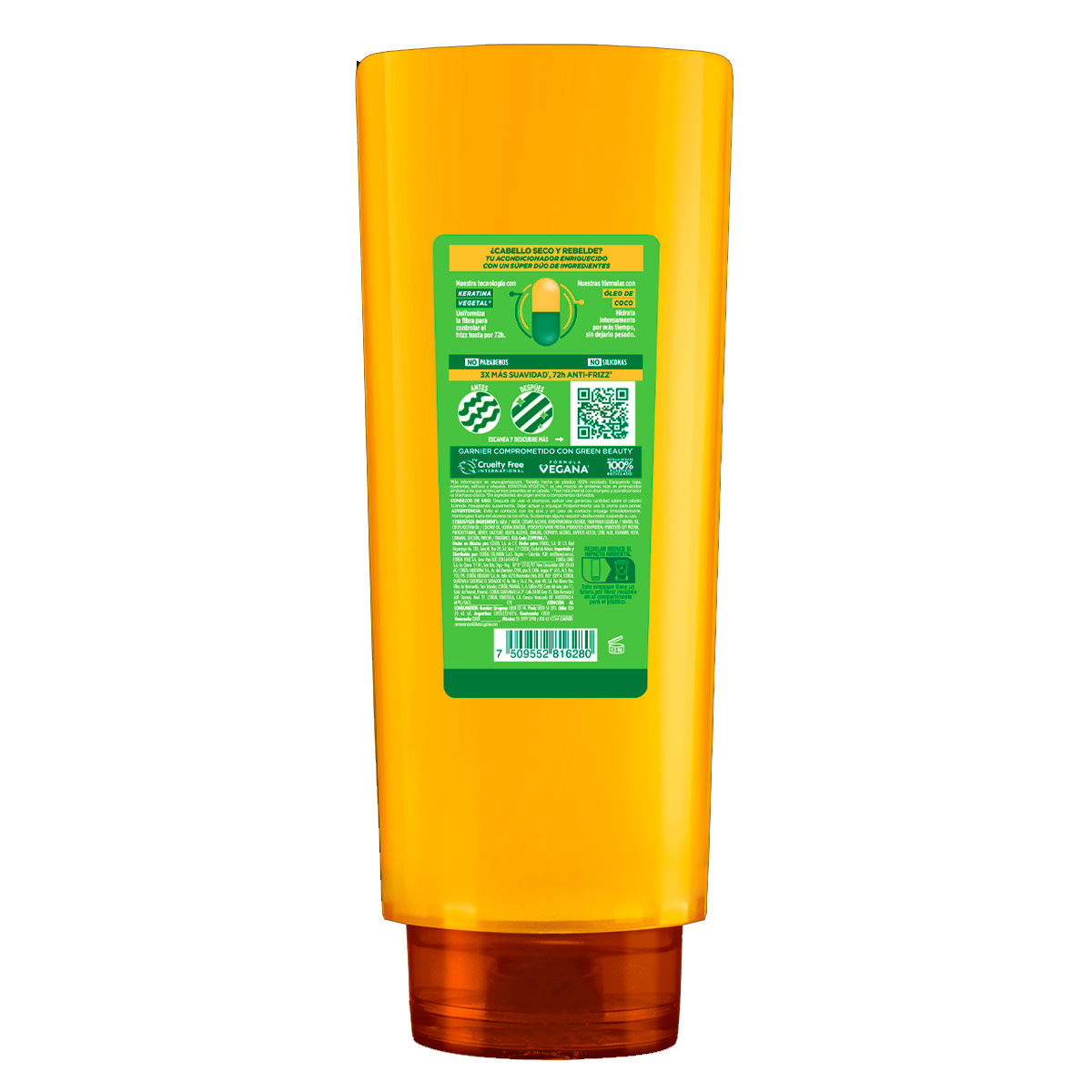 Garnier Fructis Acondicionador Oil Repair Liso Coco 650 Ml image number null