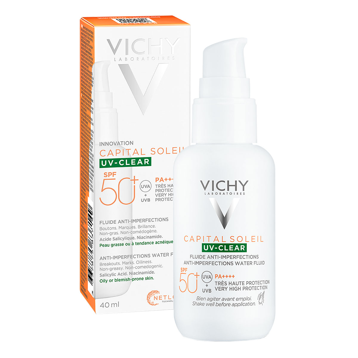 Vichy Protector Solar Anti Imperfecciones Uv Clear Fps 50+ image number null