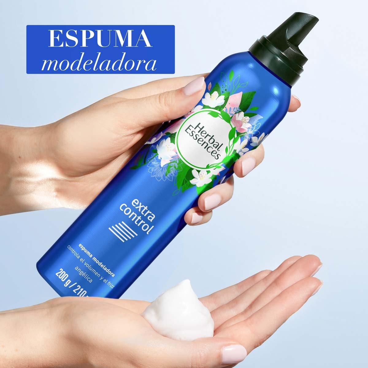 Herbal Essences Mousse Extra Control Fijaci&oacute;n Fuerte 200g image number null