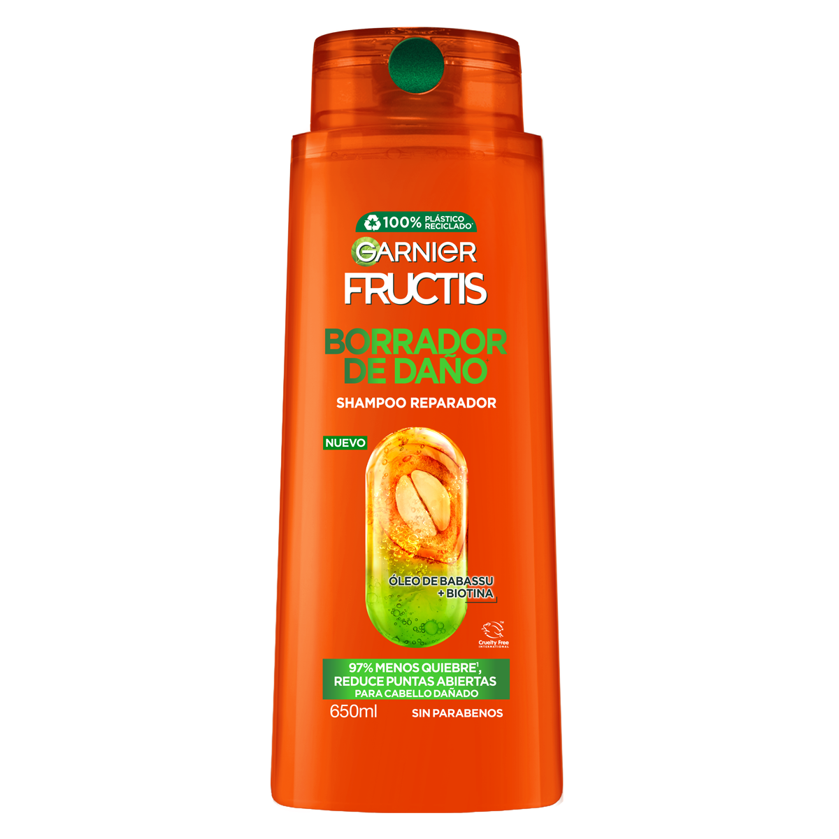 Garnier Fructis Shampoo Borrador De Da&ntilde;o Largo Perfecto 650 Ml image number null