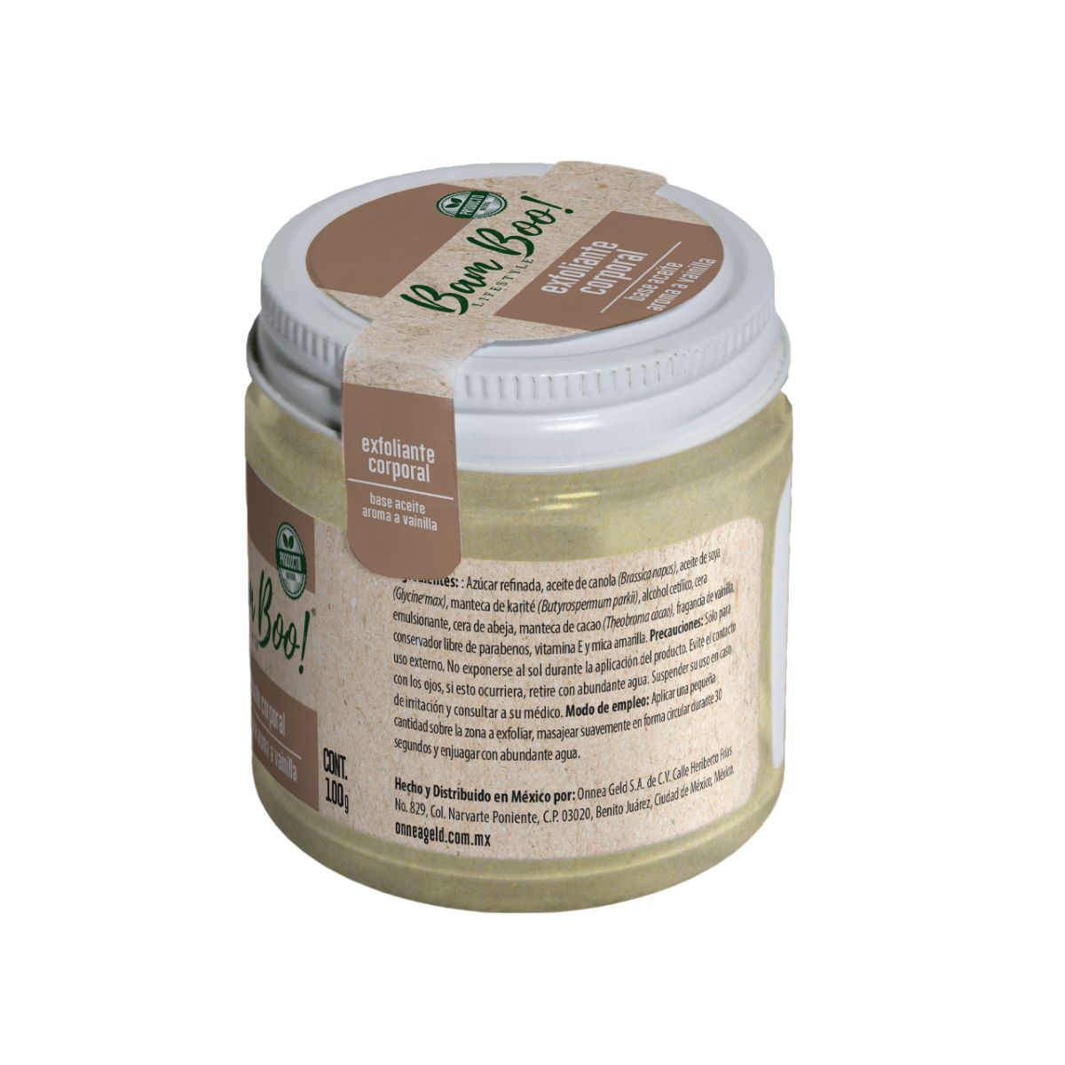 Bam Boo! Lifestyle Exfoliante Corporal Base Aceite Aroma A Vainilla 100 Gr image number null