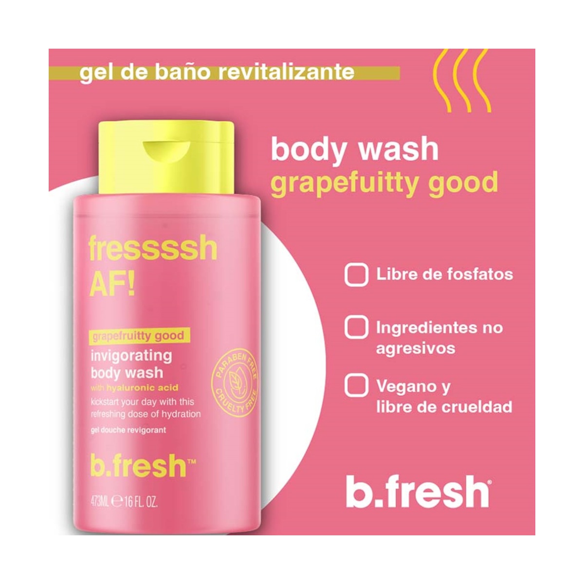 B Fresh Gel de Ba&ntilde;o Vigorizante Fressssh Af 473 Ml image number null