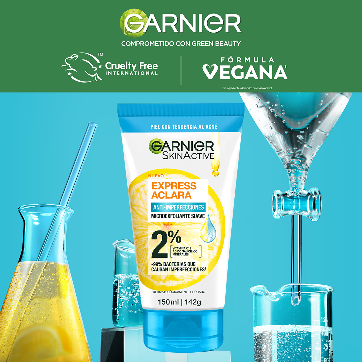 Garnier Skin Active Exfoliante Antiacn&eacute; 150 Ml image number null