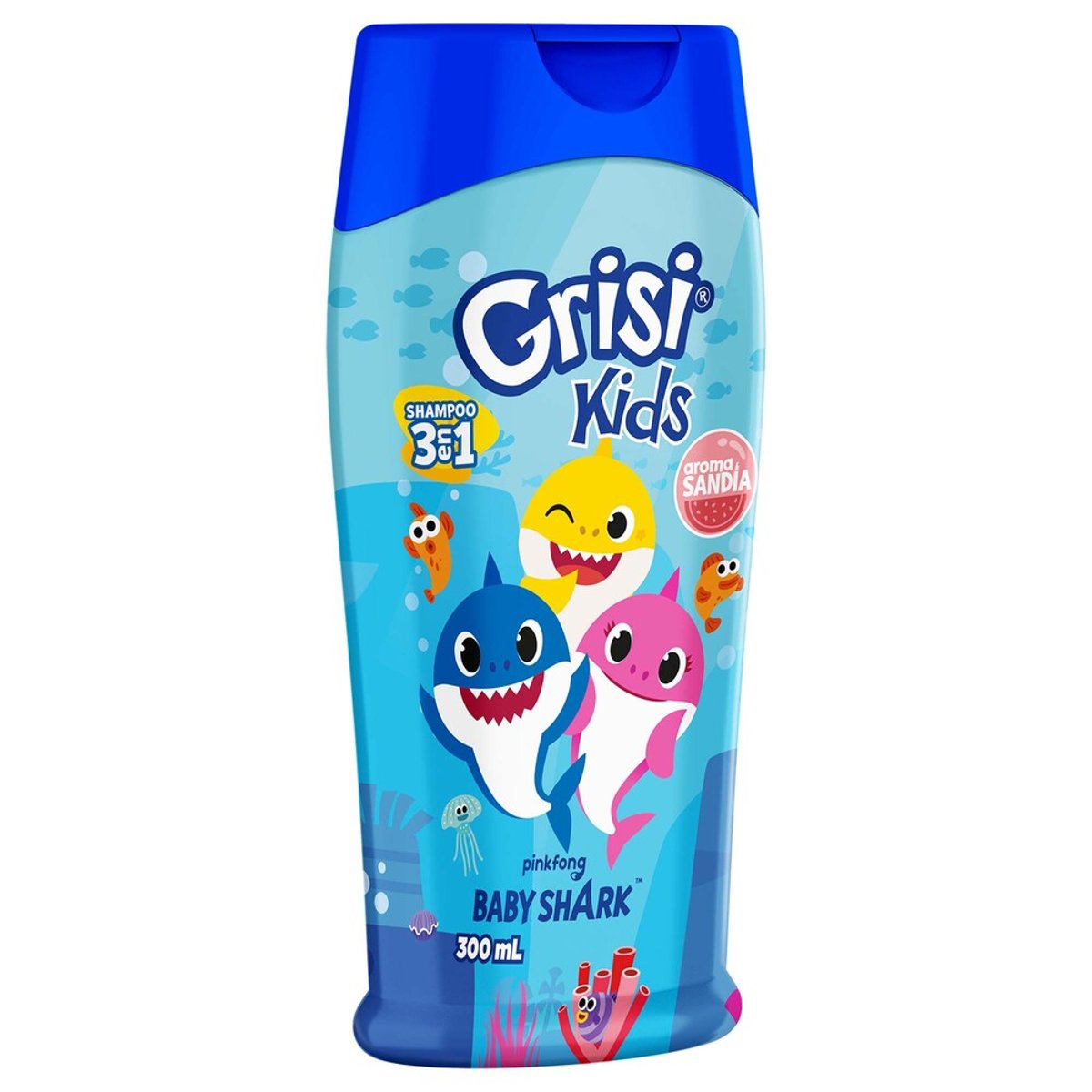 Grisi Kids Shampoo Infantil 3 En 1 Baby Shark 300ml12 image number null