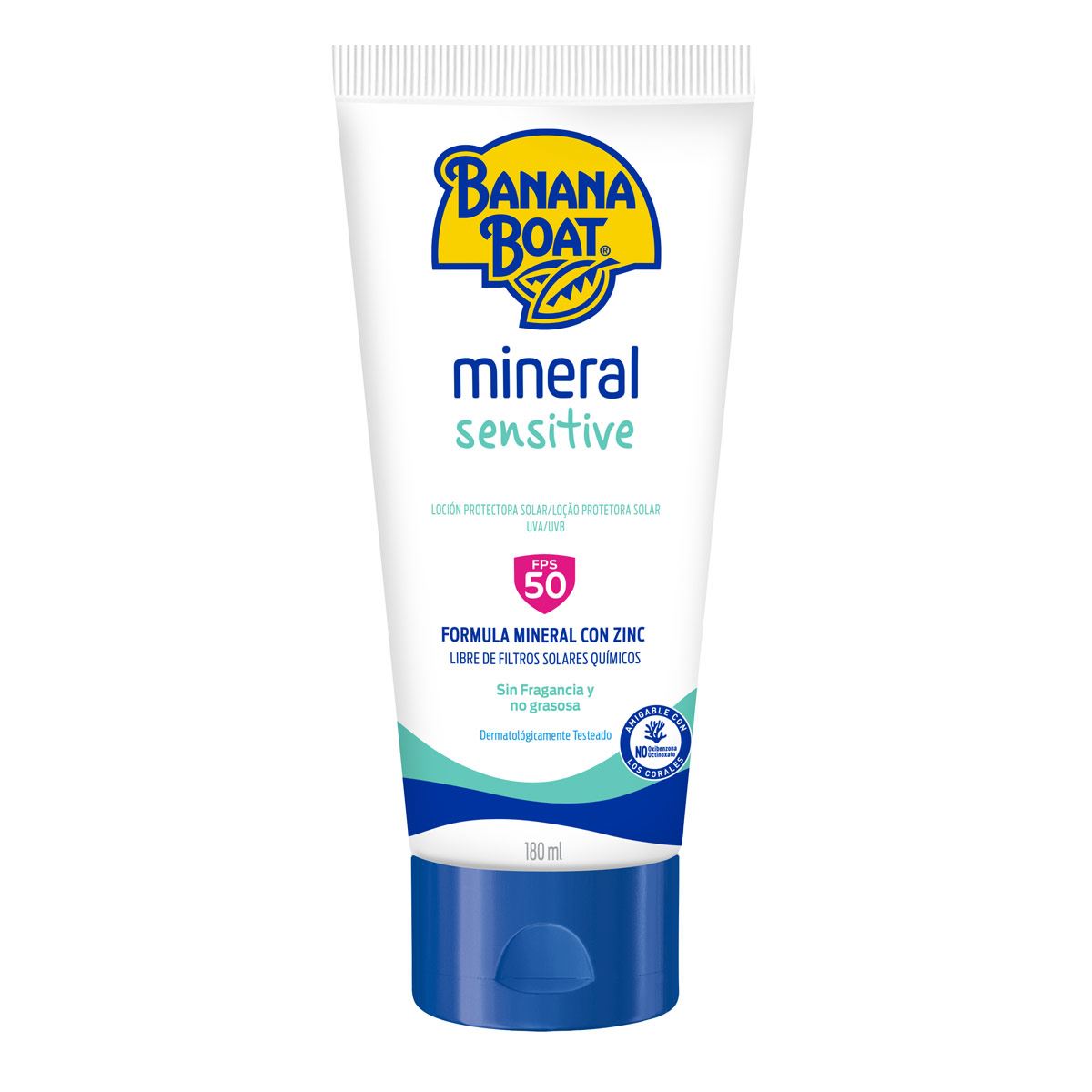 Banana Boat Protector Solar Mineral Sensitive 50 Fps Loci&oacute;n 180 Ml image number null