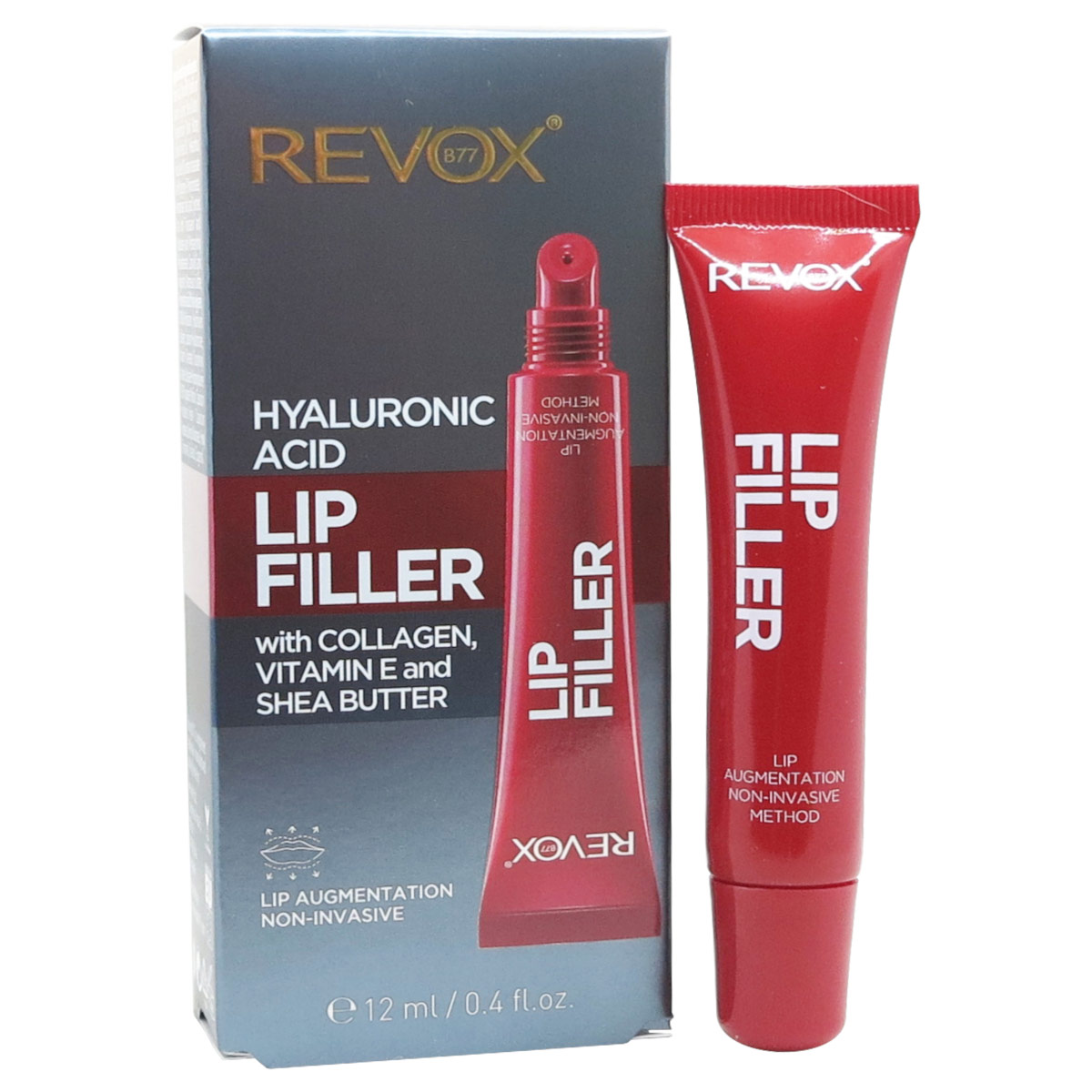 Revox B77 Lip Filler Relleno De Labios Con &Aacute;cido Hialur&oacute;nico Col&aacute;geno Vitamina E Y Manteca De Karit&eacute; 12 Ml image number null