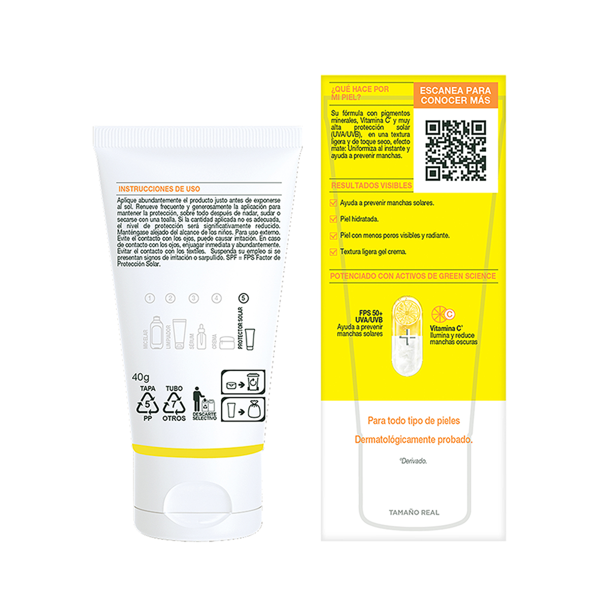 L'or&eacute;al Protector Solar Facial S&uacute;per Uv Toque Seco Mate Garnier 40 Ml image number null