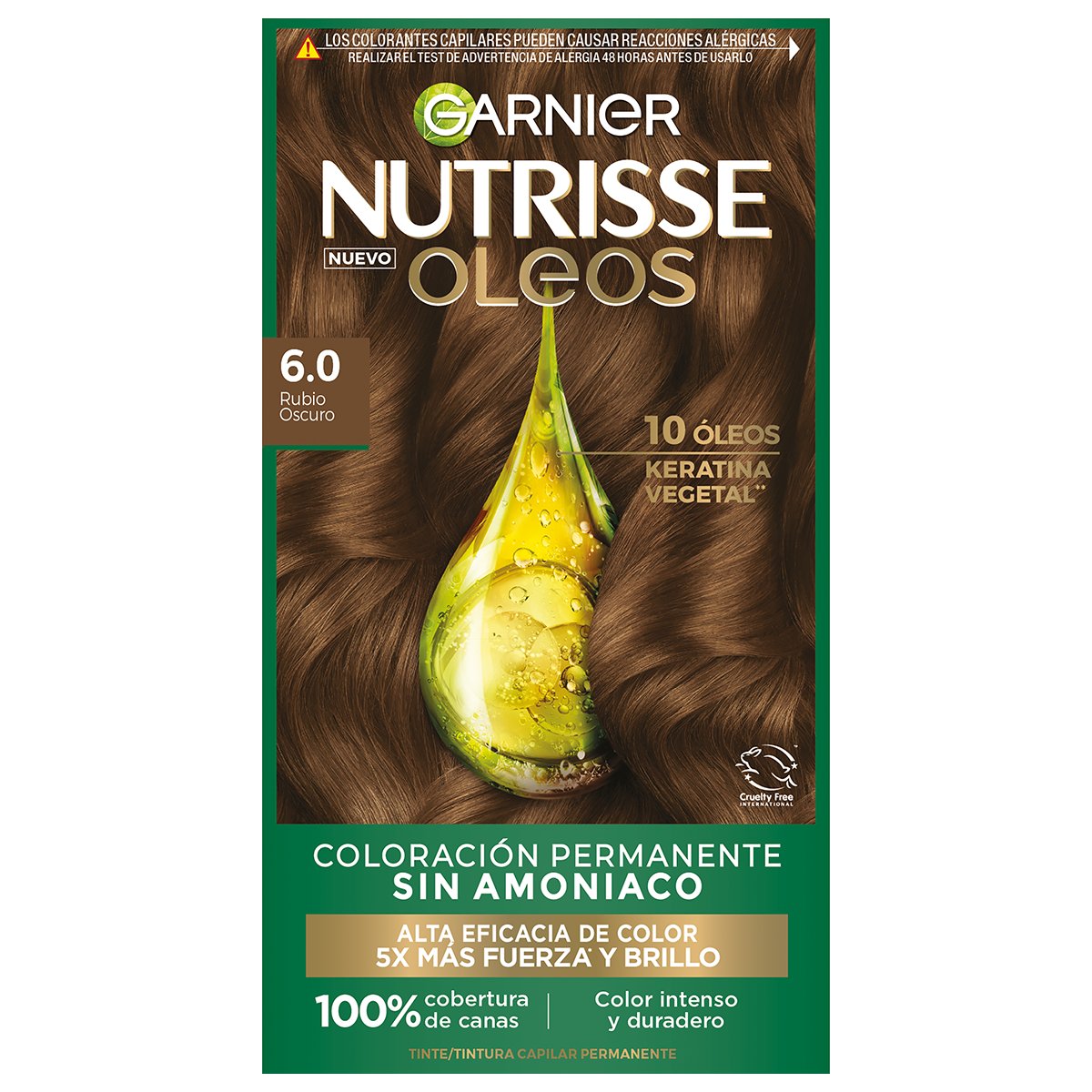 Nutrie Oleos Garnier Tinte Capilar 6.0 Rubio Cenizo image number null