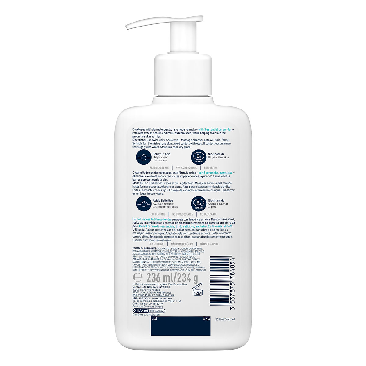 Cerave Limpiador Control Imperfecciones 236 Ml image number null