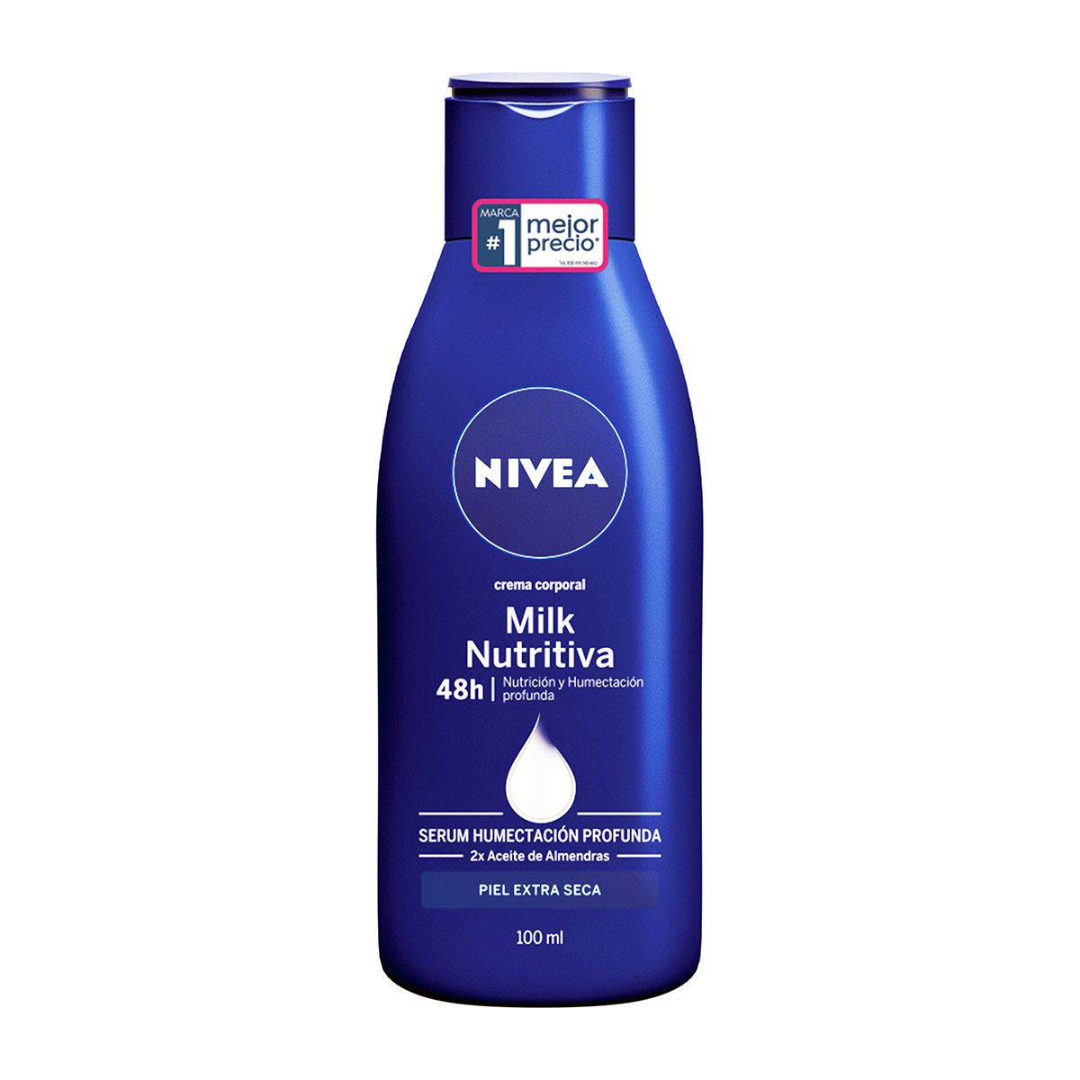 Nivea Crema Corporal Humectante Body Milk 48 Horas De Humectaci&oacute;n Profunda 100 Ml image number null