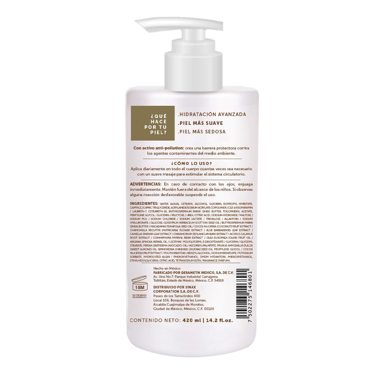 Biometik Loci&oacute;n Corporal Reparadora Piel Extra Seca 420ml image number null