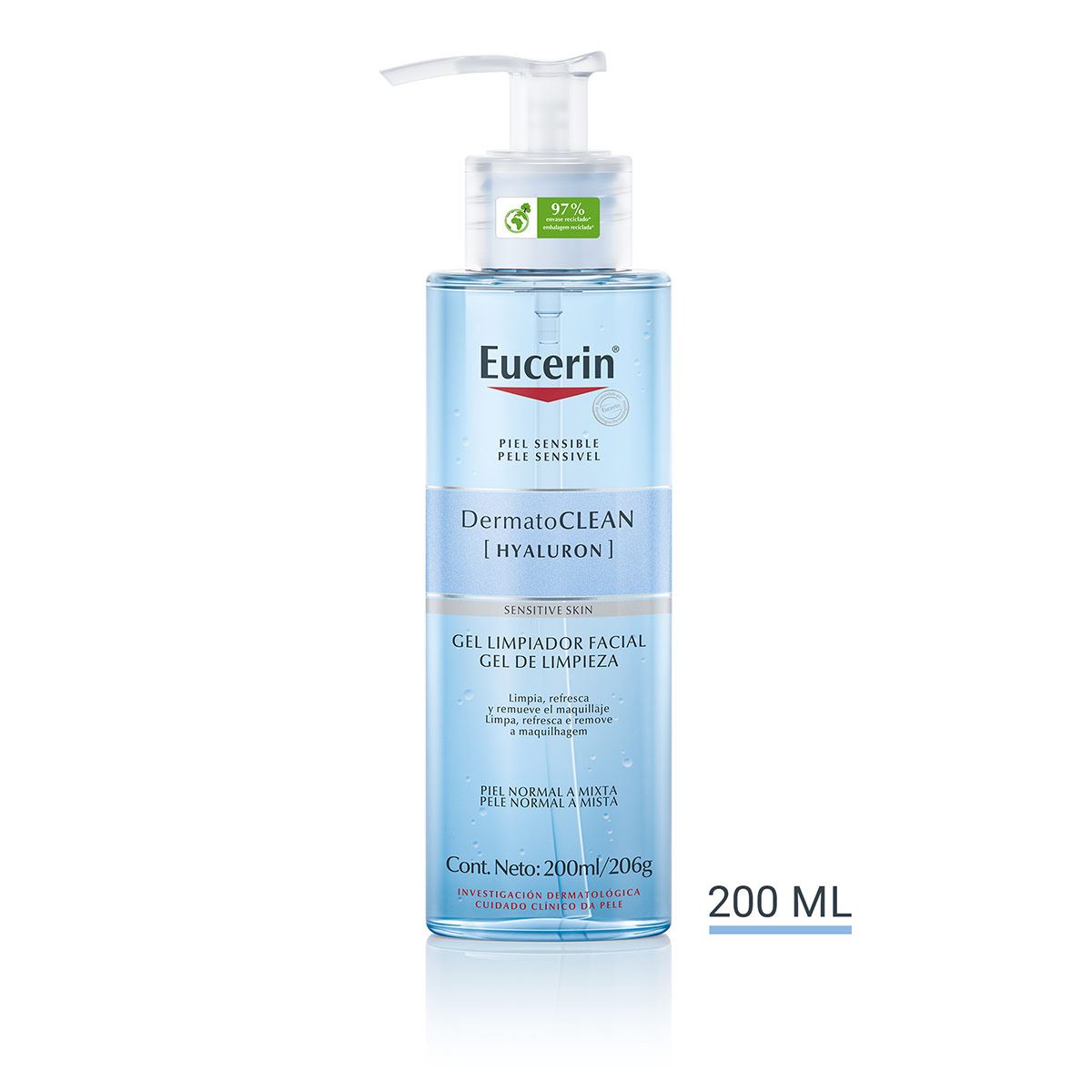 Eucerin Dermatoclean Gel Limpiador Facial  200Ml image number null