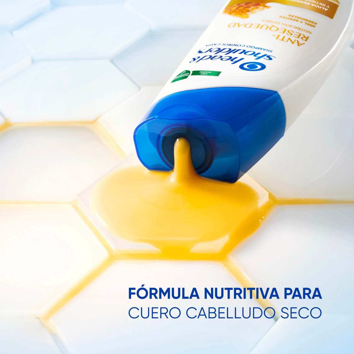 Head & Shoulders Shampoo S Anti-resequedad Nutrici&oacute;n Diaria, Miel Aceites Y Esenciales 375 Ml image number null