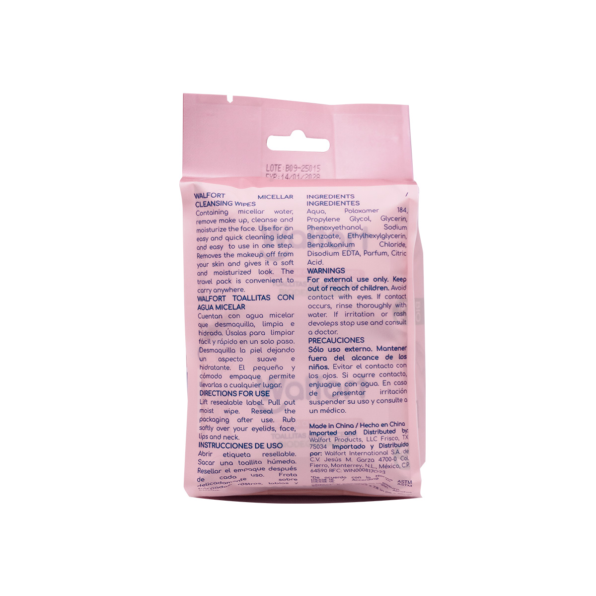 Walfort  Toalla Micelar Desmaquillante Biodegradable image number null