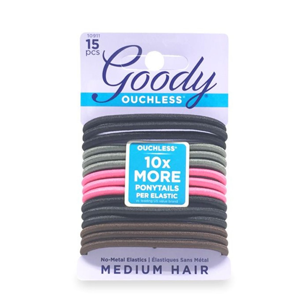 Goody Ligas Para Cabello Ouchless Braided 15 Pzas Cherry image number null